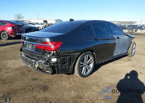 2019 BMW 740I xDrive from USA, damaged, VIN WBA7E4C55KGV70582